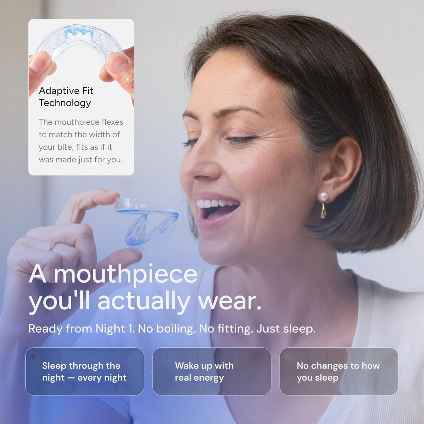 QuietLab Pro Anti-Snoring Mouthpiece - Adjustable Snoring Mouth Guard